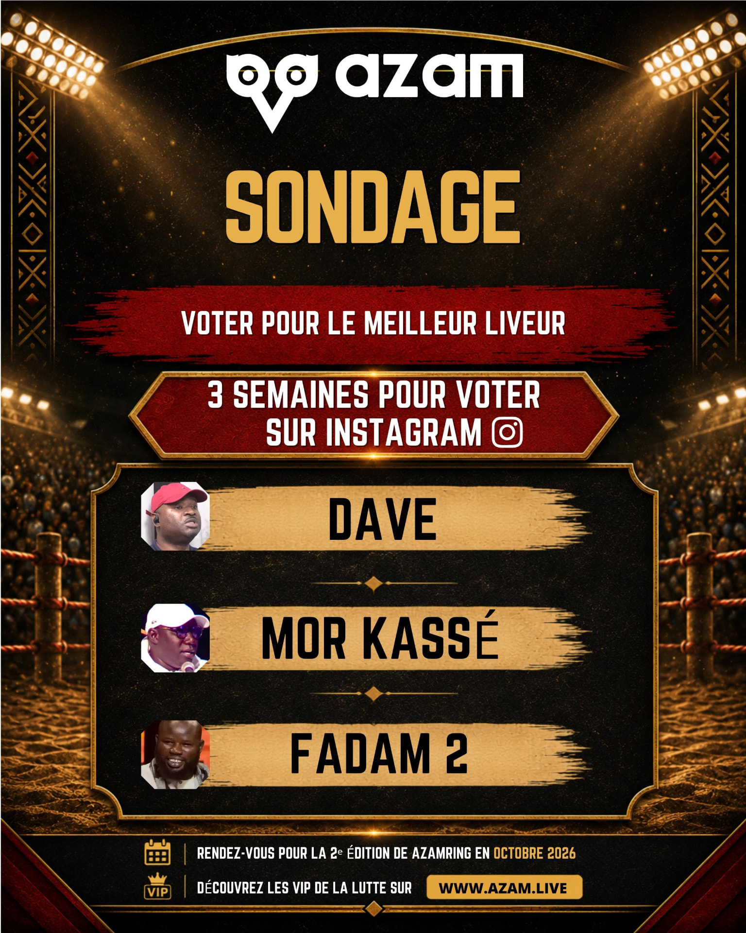 Affiche du sondage : Meilleur liveur